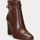 Ralph Lauren Stivale Bailey in Pelle Dark Mahogany
